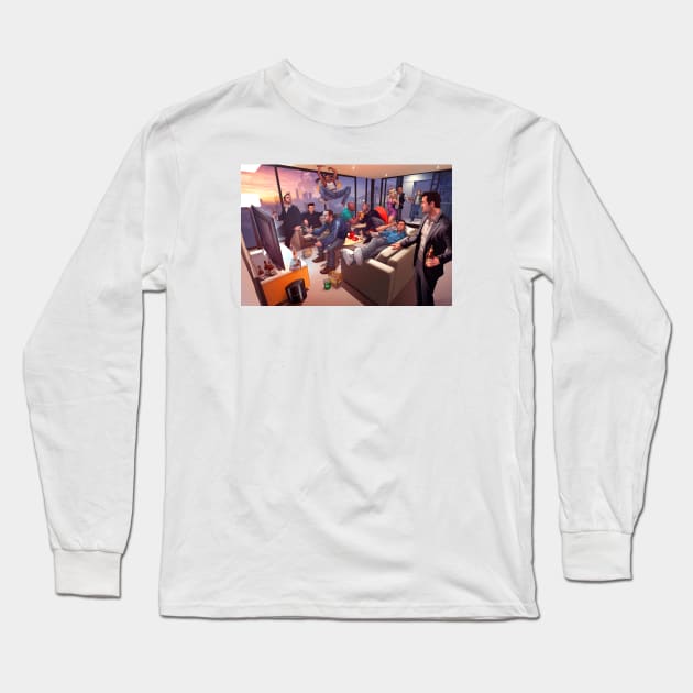 GTA legends Long Sleeve T-Shirt by PatrickBrownArt